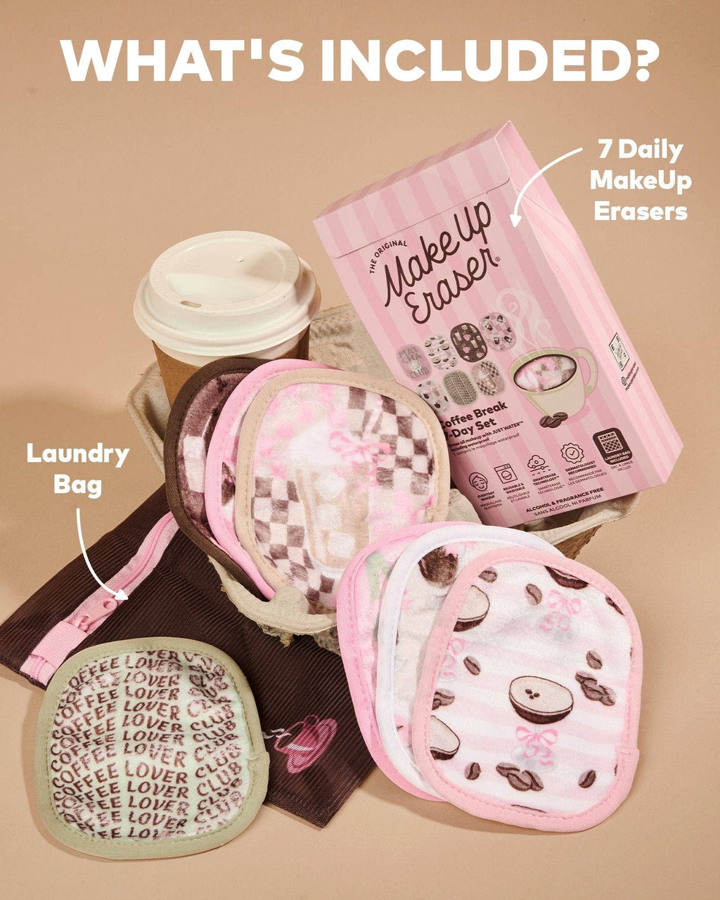 Coffee Break 7-Day Set MakeUp Eraser Set