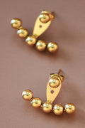 18K Gold Plated Waterproof Stainless Steel Stud Earrings