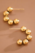 18K Gold Plated Waterproof Stainless Steel Hoop Earrings