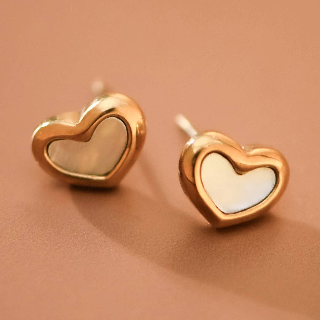 18K Gold Plated Waterproof Stainless Steel Stud Earrings