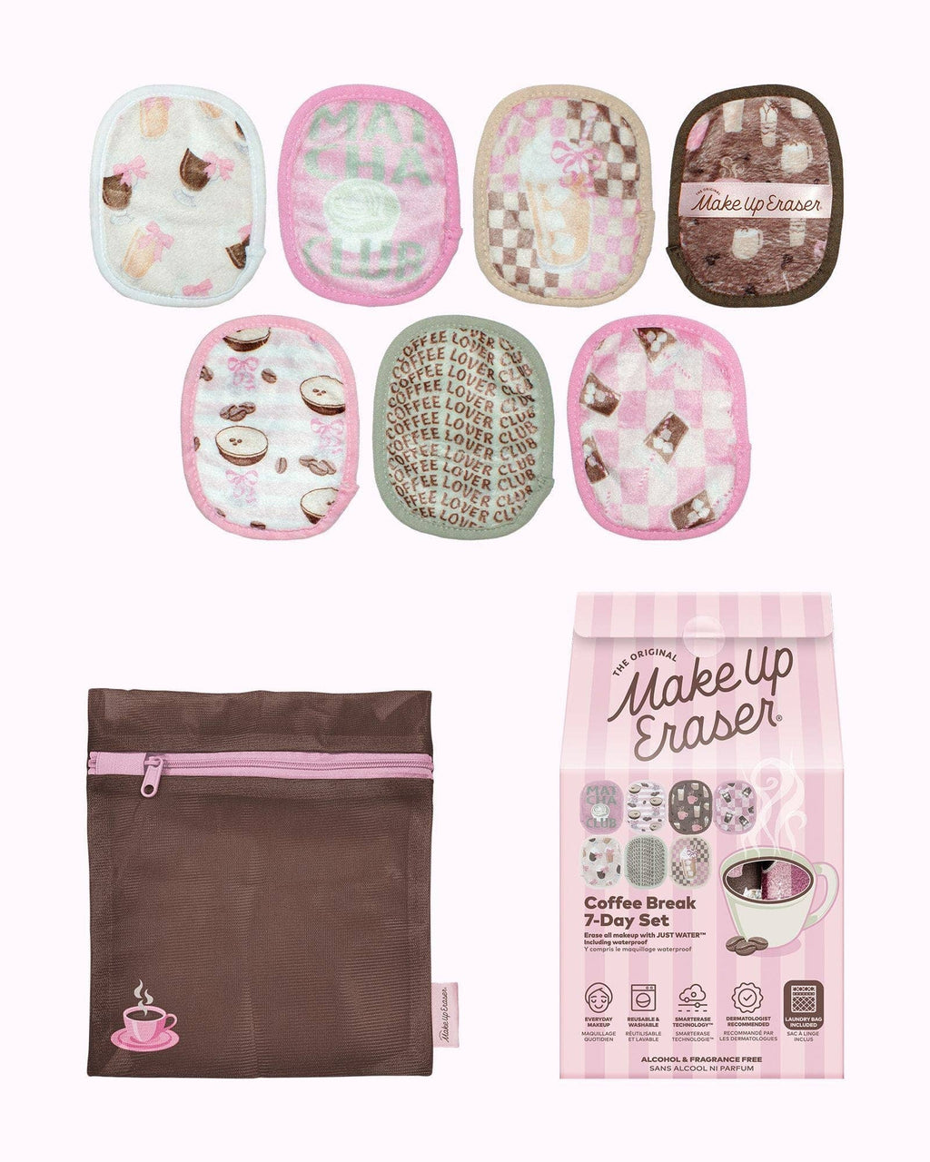 Coffee Break 7-Day Set MakeUp Eraser Set