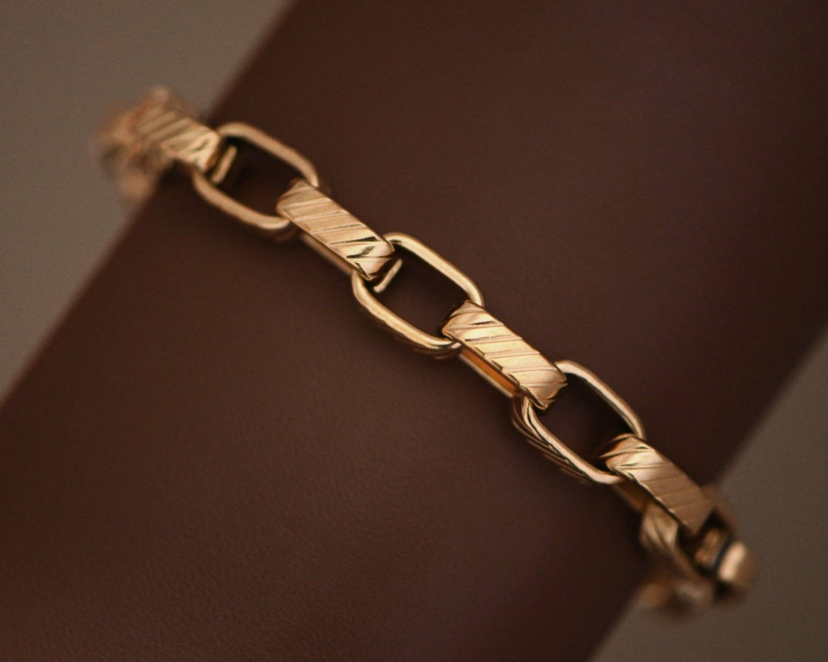 18K Gold Plated Waterproof Stainless Steel Chain Bracelet