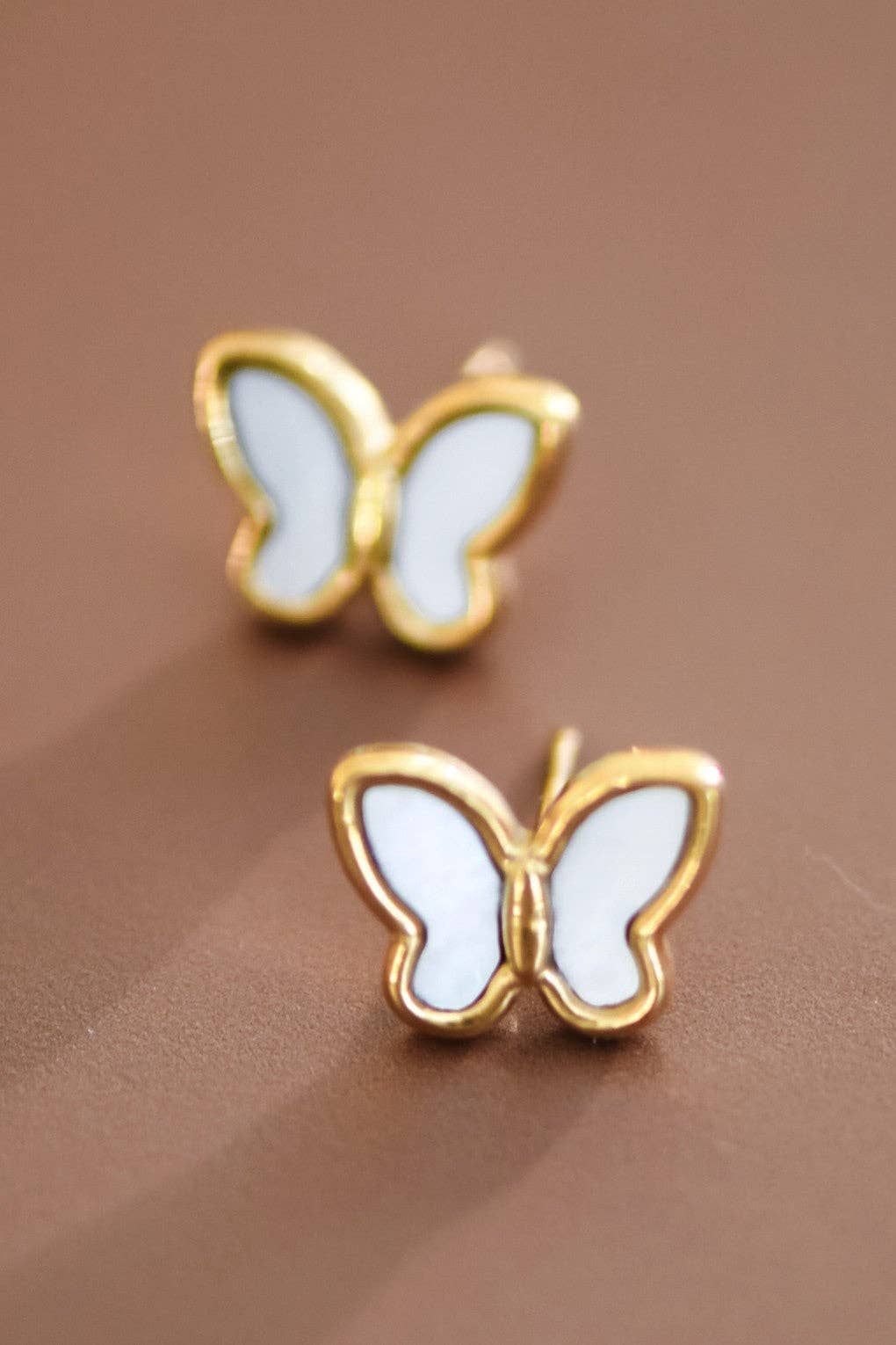 18K Gold Plated Waterproof Stainless Steel Stud Earrings