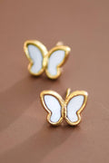 18K Gold Plated Waterproof Stainless Steel Stud Earrings