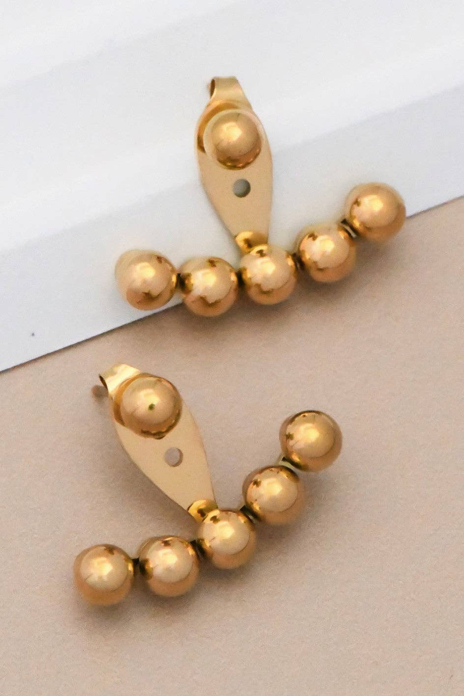 18K Gold Plated Waterproof Stainless Steel Stud Earrings