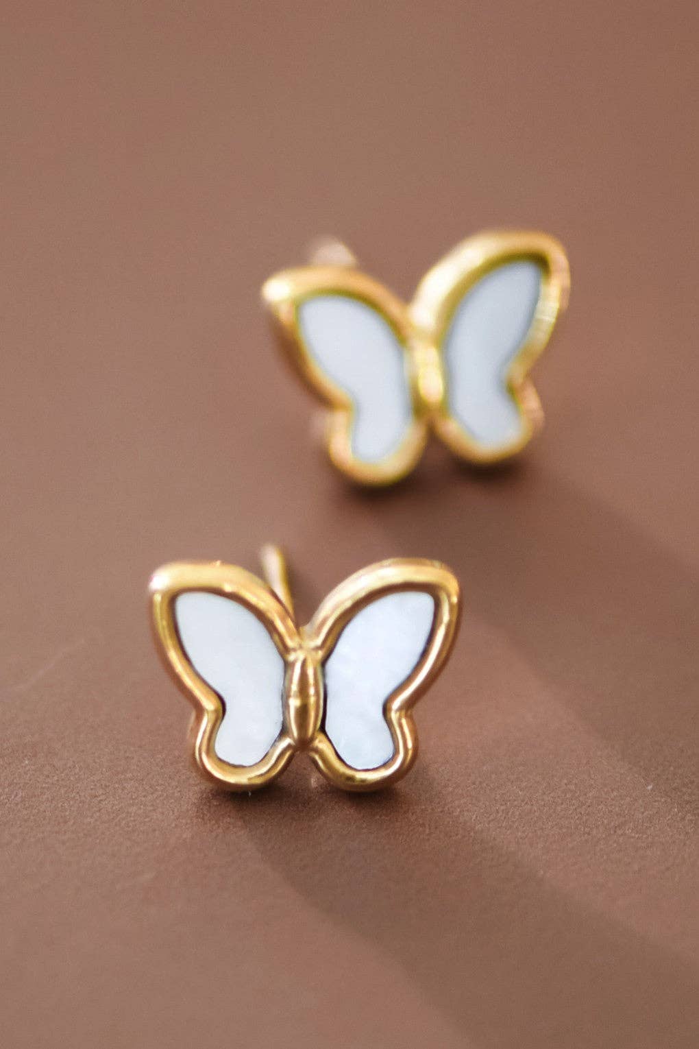 18K Gold Plated Waterproof Stainless Steel Stud Earrings