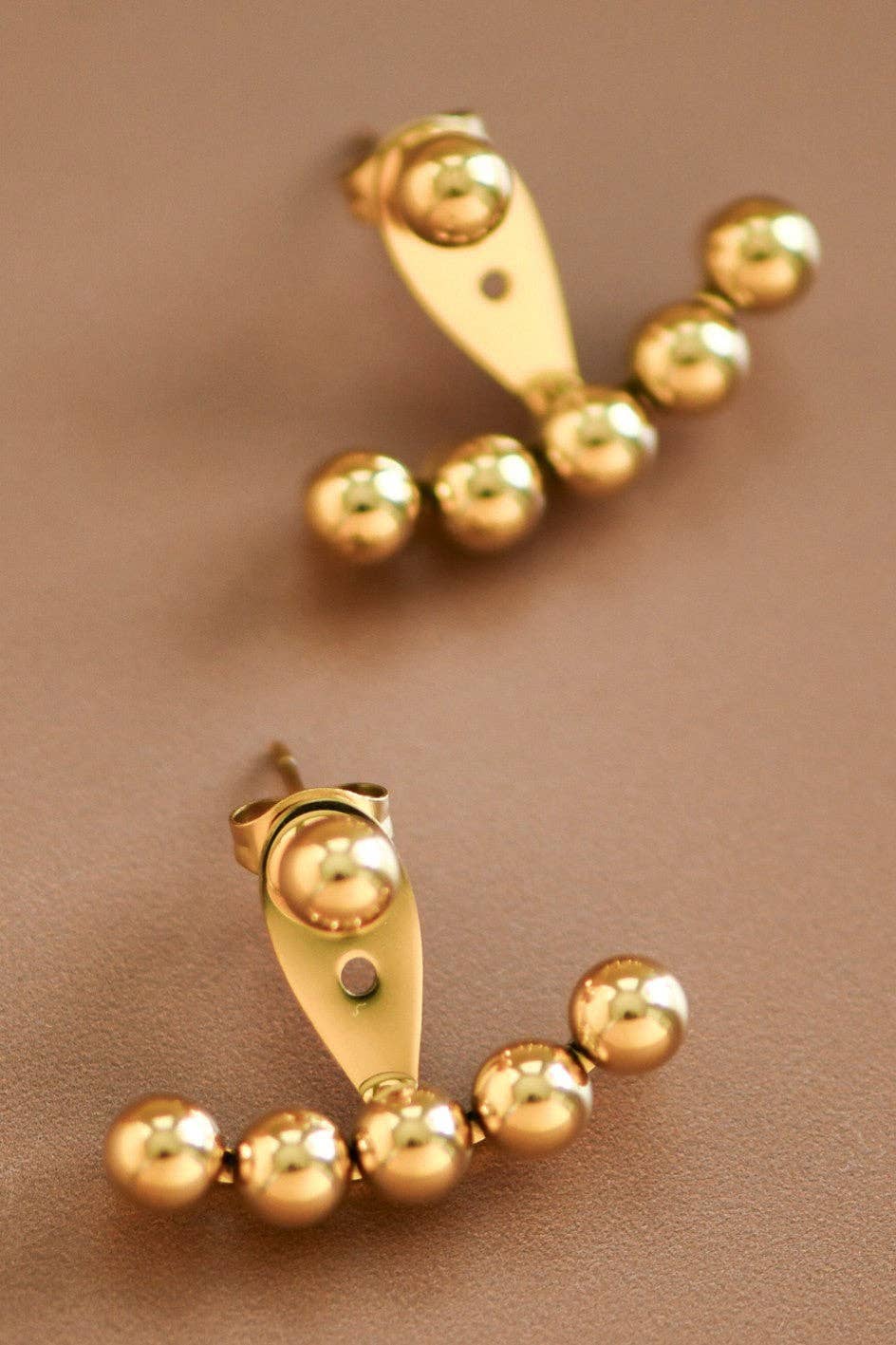 18K Gold Plated Waterproof Stainless Steel Stud Earrings