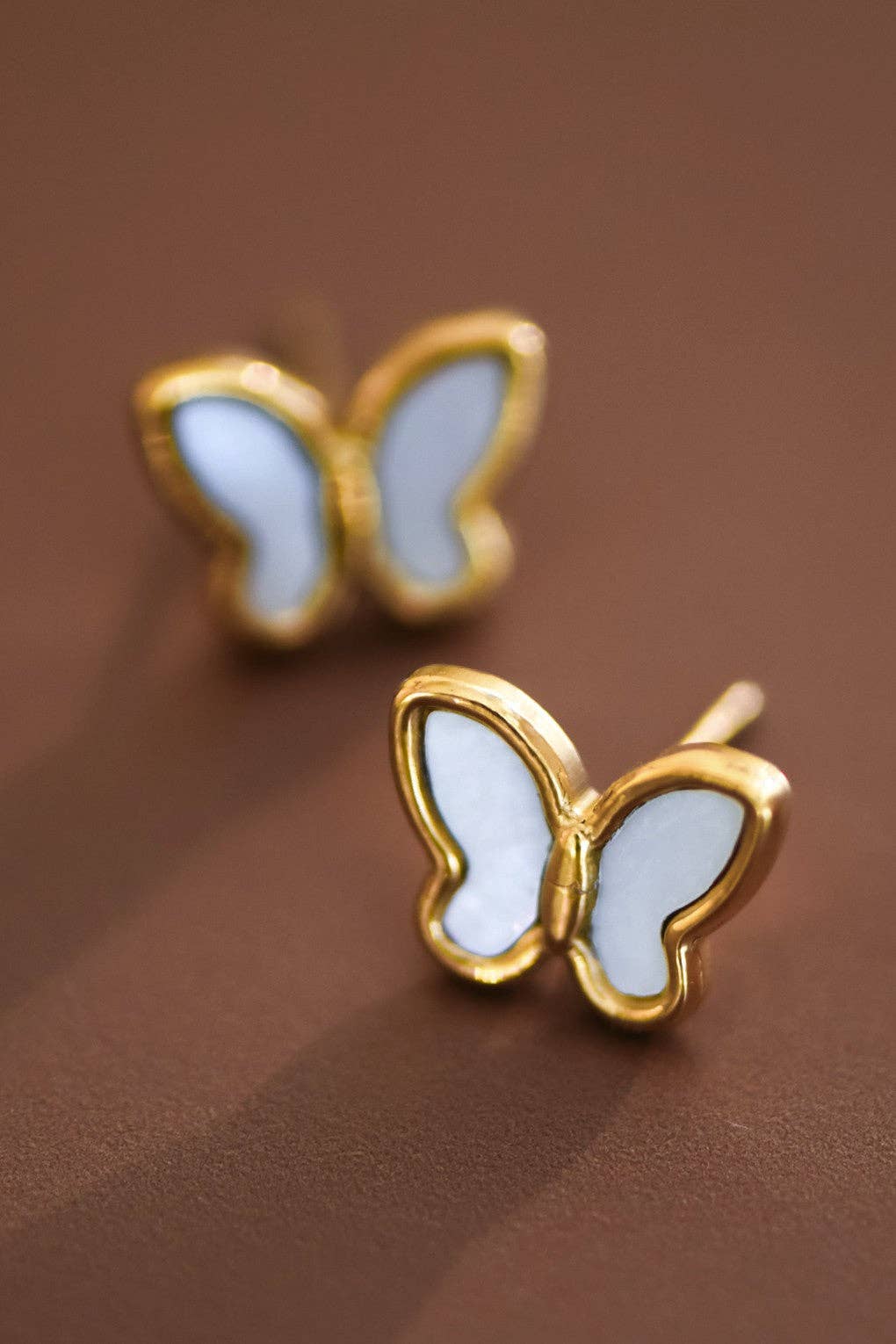 18K Gold Plated Waterproof Stainless Steel Stud Earrings