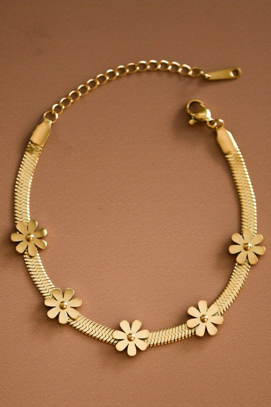 18K Gold Plated Waterproof Stainless Steel Chain Bracelet